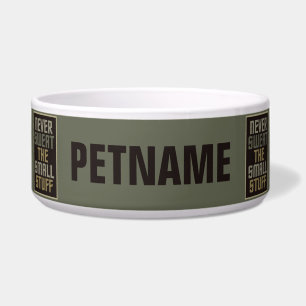 Cuencos de mascota de personalizado motivacional