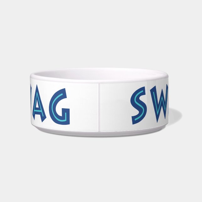 Cuencos de mascota personalizado SWAG (Espalda)