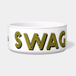 Cuencos de mascota personalizado SWAG