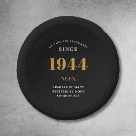 Cuencos De Papel 80.º Nombramiento de cumpleaños 1944 Moda elegante