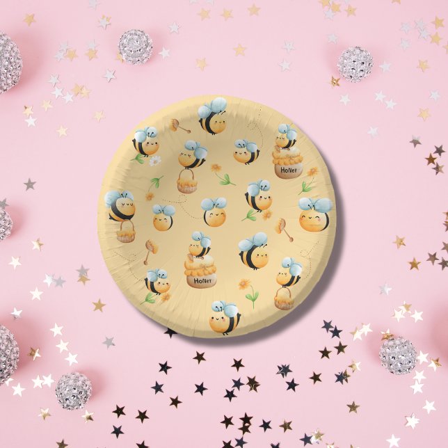 Cuencos De Papel Abejas de Beehive y cumpleaños con tema de miel (Subido por el creador)