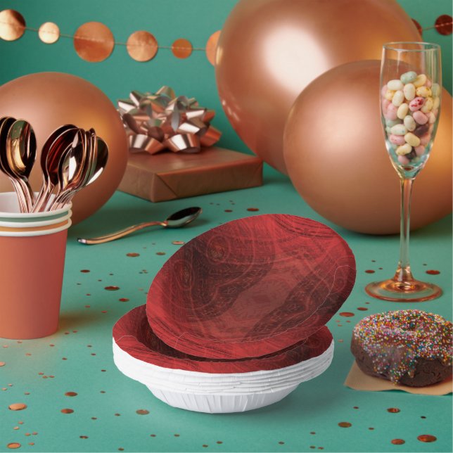 Cuencos De Papel Aceptación | Medallones de Meditación Roja (Multi)