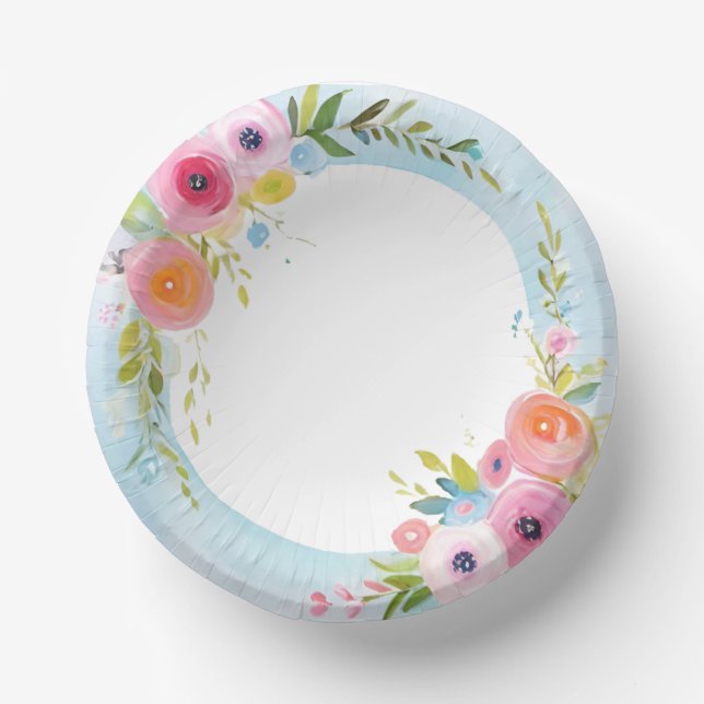 Cuencos De Papel acuarela (Anverso)