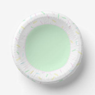 Cuencos De Papel Acuarela Hielo Rasplante Crema