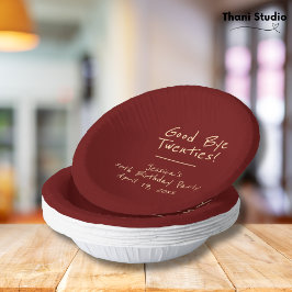 Cuencos De Papel Adiós a la tipografía moderna Minimalista de los a