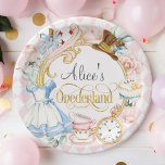 Cuencos De Papel Alicia en el Onederland loco hatter tea fiesta cum<br><div class="desc">Alicia en Onederland odia el cumpleaños del fiesta de té</div>