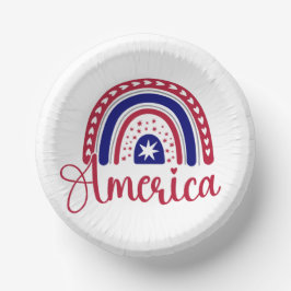 Cuencos De Papel América arcoiris