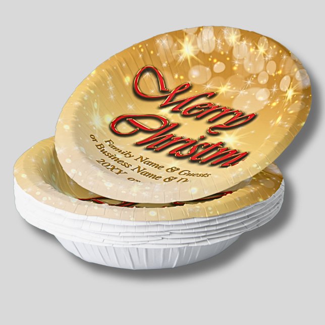 Cuencos De Papel Añadir nombre Editar Navidades de coincidencia de  (Subido por el creador)