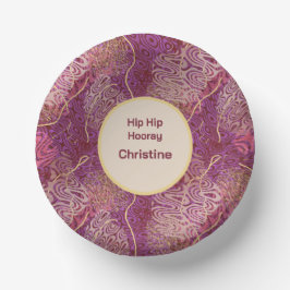 Cuencos De Papel Any Age Birthday Silhouette Stencil Art Pattern