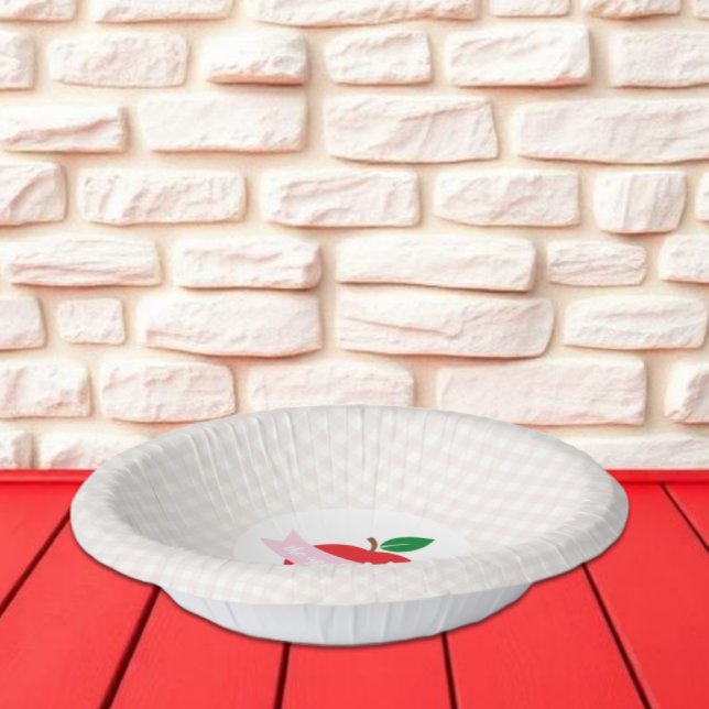 Cuencos De Papel Apple Of Our Eye Girls Birthday (Subido por el creador)