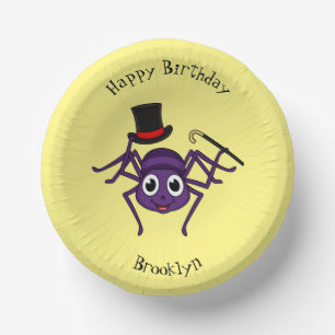 Cuencos De Papel Araña cortada en el personalizado del sombrero sup