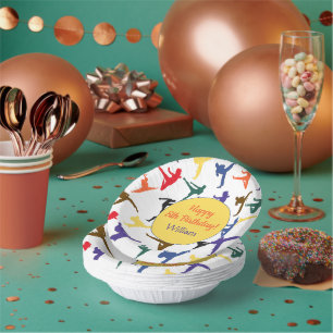 Cuencos De Papel Artes Marciales Karate Niños Fiestas Feliz octavo