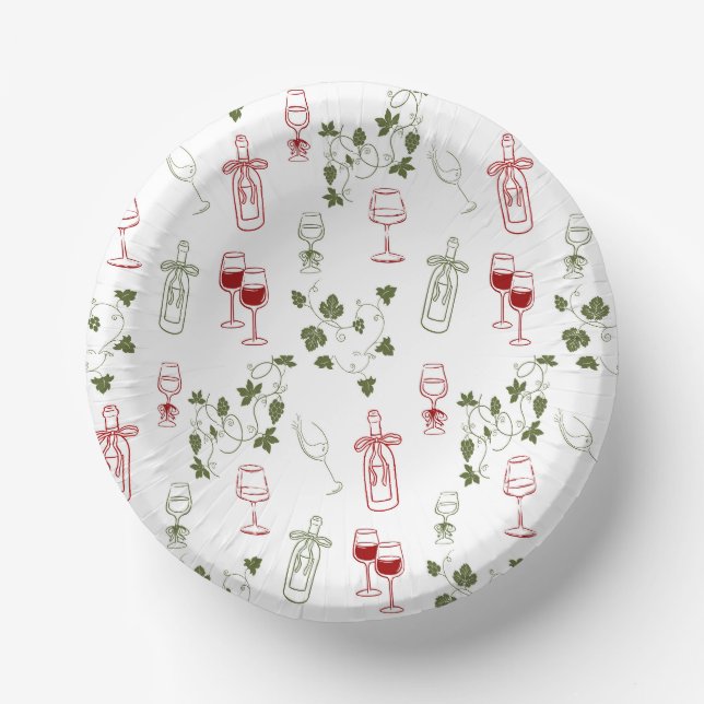 Cuencos De Papel Avejentándose Como Un Buen Vino (Anverso)