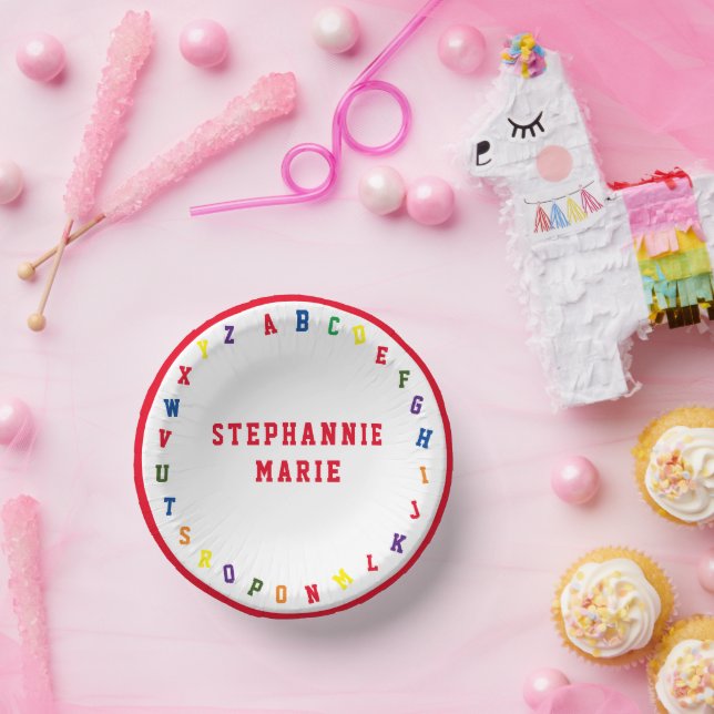 CUENCOS DE PAPEL BABY SHOWER ABC (Fiesta)