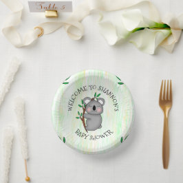 Cuencos De Papel Baby Shower con temas de Koala personalizado
