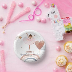 Cuencos De Papel Ballet Cute a chicas Balón fiesta