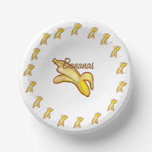 Cuencos De Papel Bananas de frutas Banana