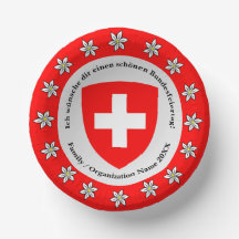 Bandera de Suiza Edelweiss, Día Nacional Suizo