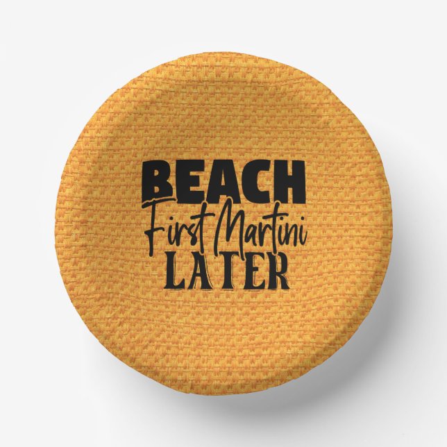 Cuencos De Papel Beach First Martini Después-76545 (Anverso)