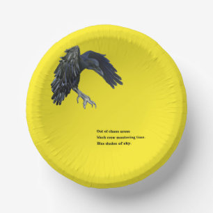 Cuencos De Papel Black Crow & Haiku