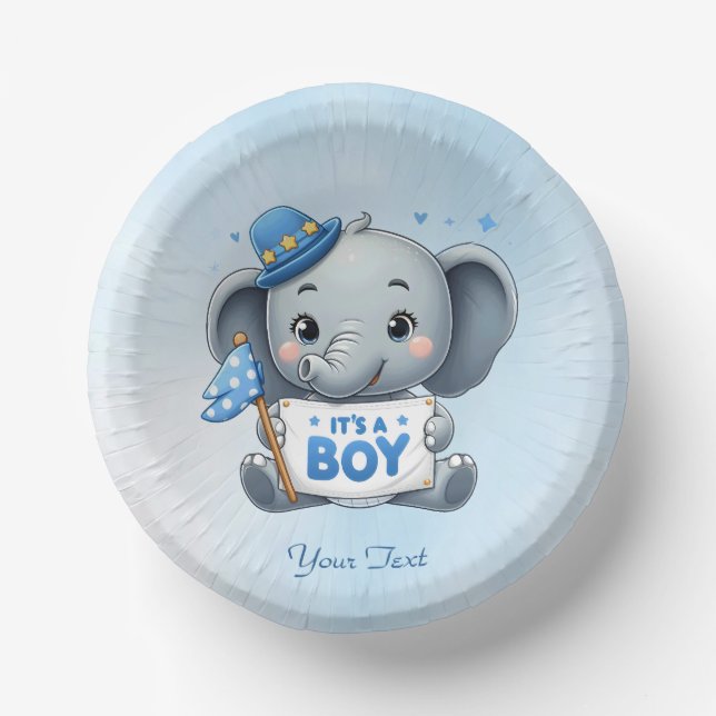 Cuencos De Papel Blue Elephant Paper Bowl (Anverso)