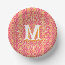 Boa Ripple in Pink + Orange Personalized