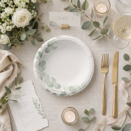 Cuencos De Papel Boda de eucalipto en Whispering Shores