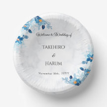 Boda de verano de flores elegantes azules