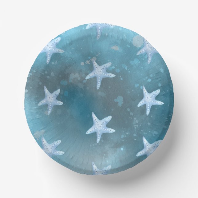 Cuencos De Papel Boda Deep Blue Sea (Anverso)