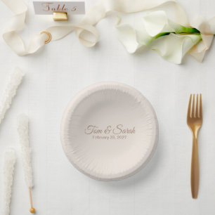 Cuencos De Papel Boda elegante