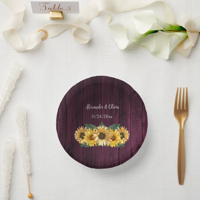 Cuencos De Papel Bolas de papel de Boda de girasol magnético ruso (Boda)
