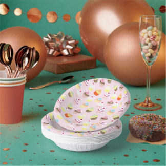 Cuencos De Papel Bolas de papel de Fiesta de torta