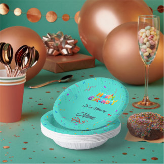 Cuencos De Papel Bolera única de papel Personalizado para fiestas d