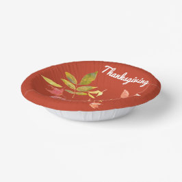 Cuencos De Papel Bolón de papel de Acción de Gracias