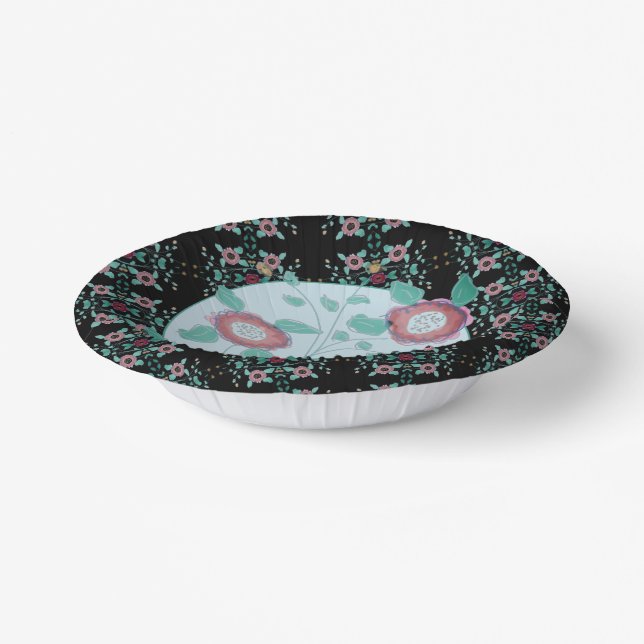 Cuencos De Papel Bolón de papel de flor moderno (Angular)