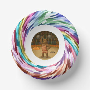 Cuencos De Papel Brandon, oso fuerte del circo