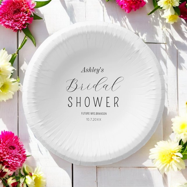 Cuencos De Papel Brillante Shower Black White (Subido por el creador)