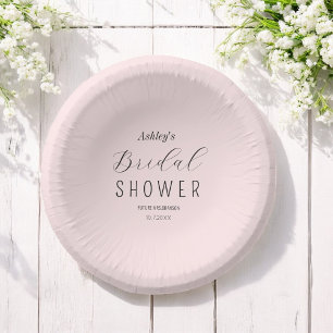Cuencos De Papel Brunch Rubor Pink Bridal Shower