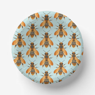 Cuencos De Papel Bumble Bee de estilo antiguo - Inspirado en la épo