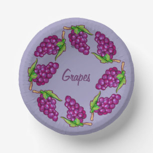 Cuencos De Papel Bunch of Grapes
