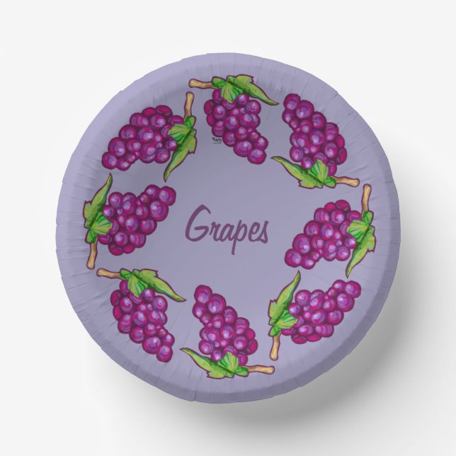 Cuencos De Papel Bunch of Grapes (Anverso)