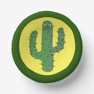 Cuencos De Papel Cactus Happy Day of the Dead