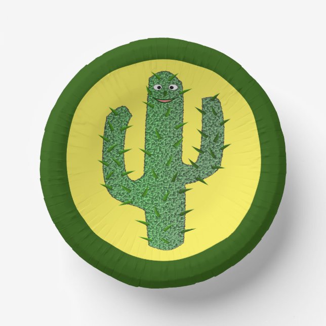 Cuencos De Papel Cactus Happy Day of the Dead (Anverso)