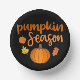 Cuencos De Papel Caída de la temporada de calabazas