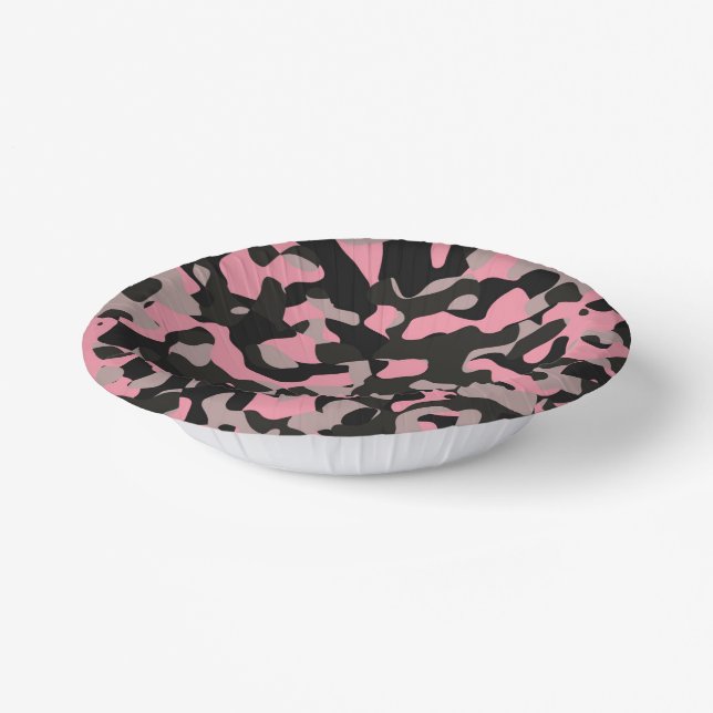 Cuencos De Papel Camo rosa (Angular)