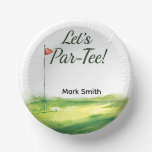Cuencos De Papel Campo de Golf Putting Green