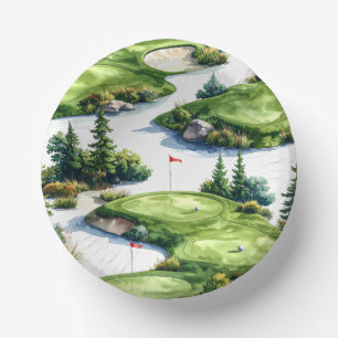 Cuencos De Papel Campo de golf Putting Green