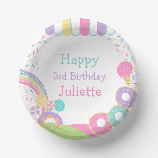 Cuencos De Papel Candyland (Anverso)