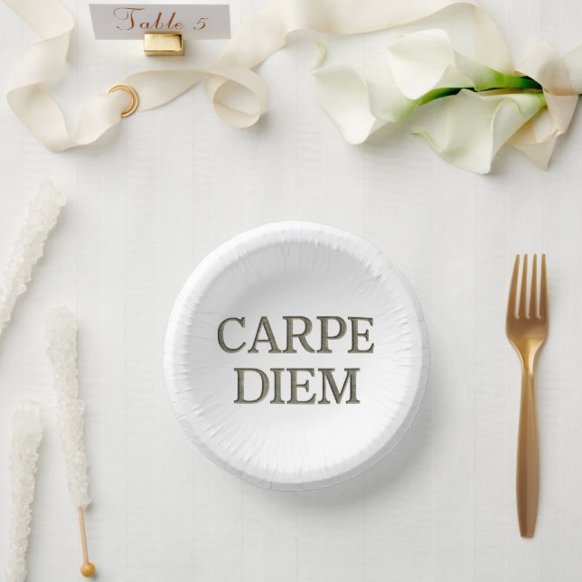Cuencos de papel Carpe Diem (Boda)