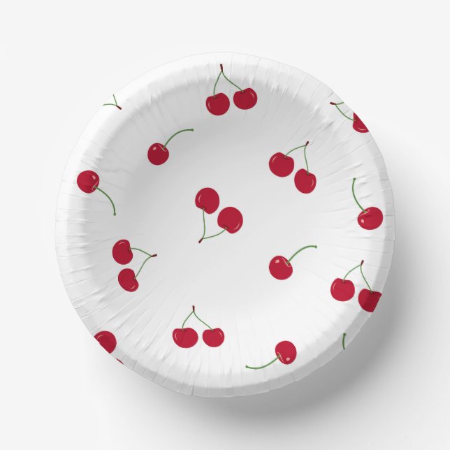Cuencos De Papel Cherry Cherries (Anverso)
